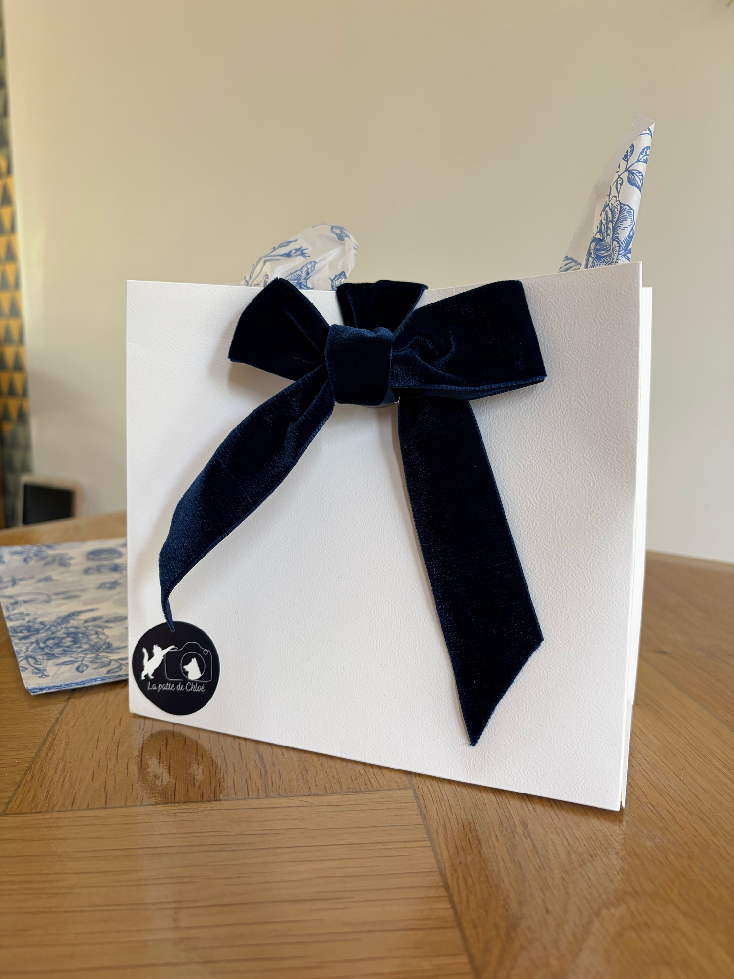 Pochette cadeau pour shooting photo