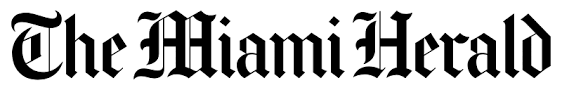 The Miami Herald newspaper logo displayed in bold black serif font on a white background.