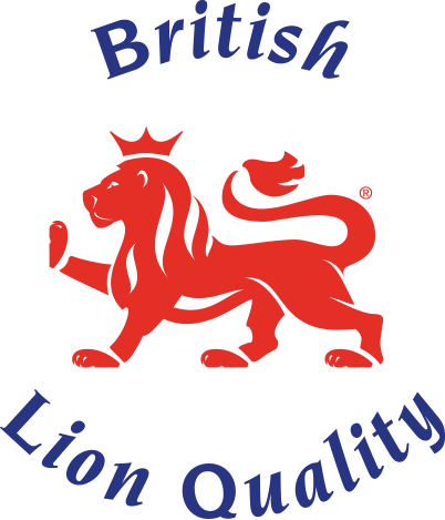 A line of red lion silhouettes with British text and crown symbols arranged in a decorative horizontal pattern.