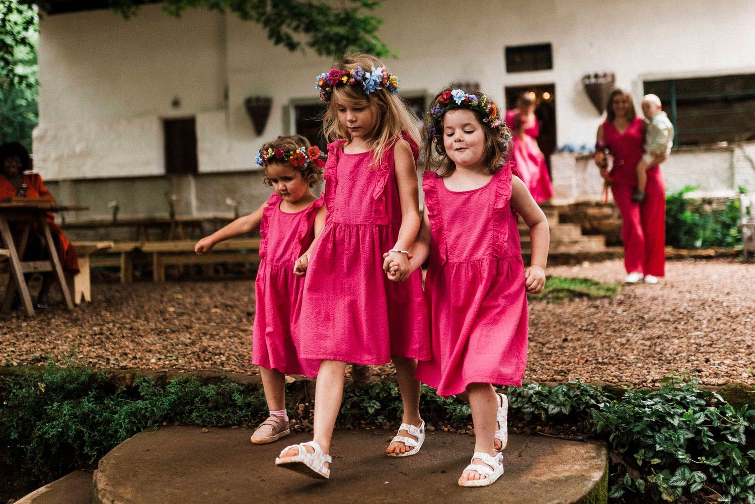 Wedding at Minas, Haenertsburg, Zwakala, colourful celebration, wedding and elopement photographer, best photographer, flowergirls, pink