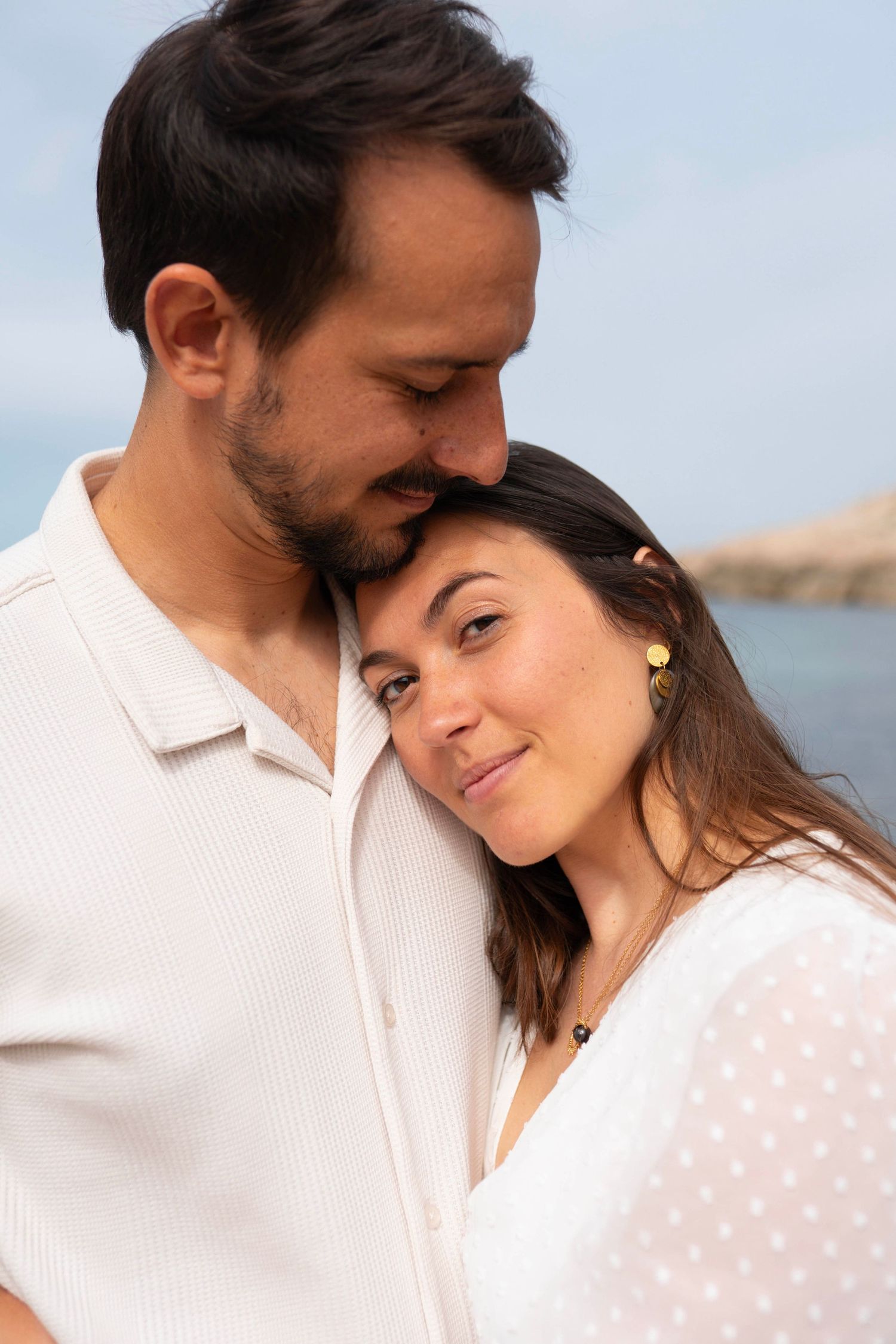 seance photo couple en bord de mer aux Goudes