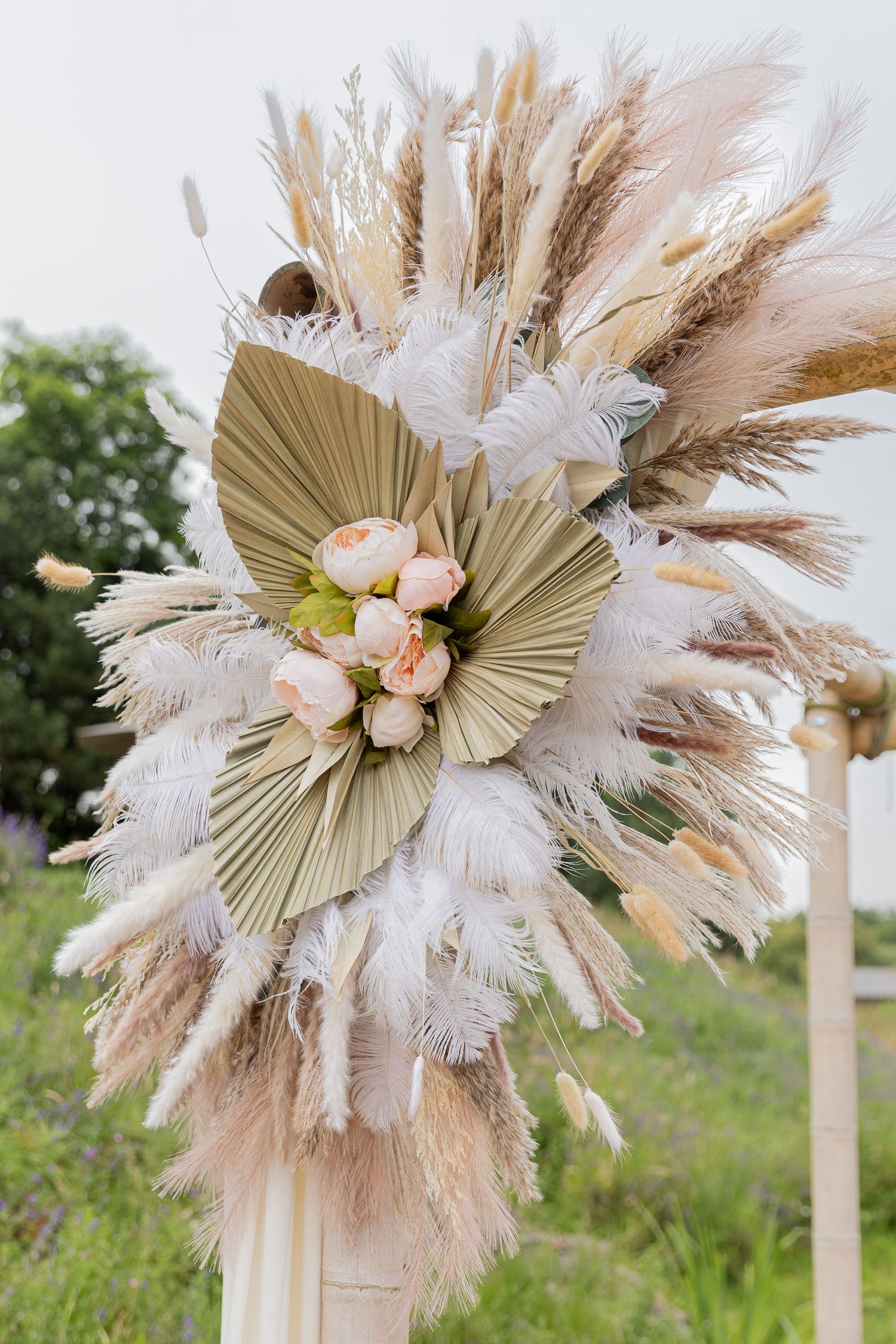 Decoration and flowers during the wedding ceremony