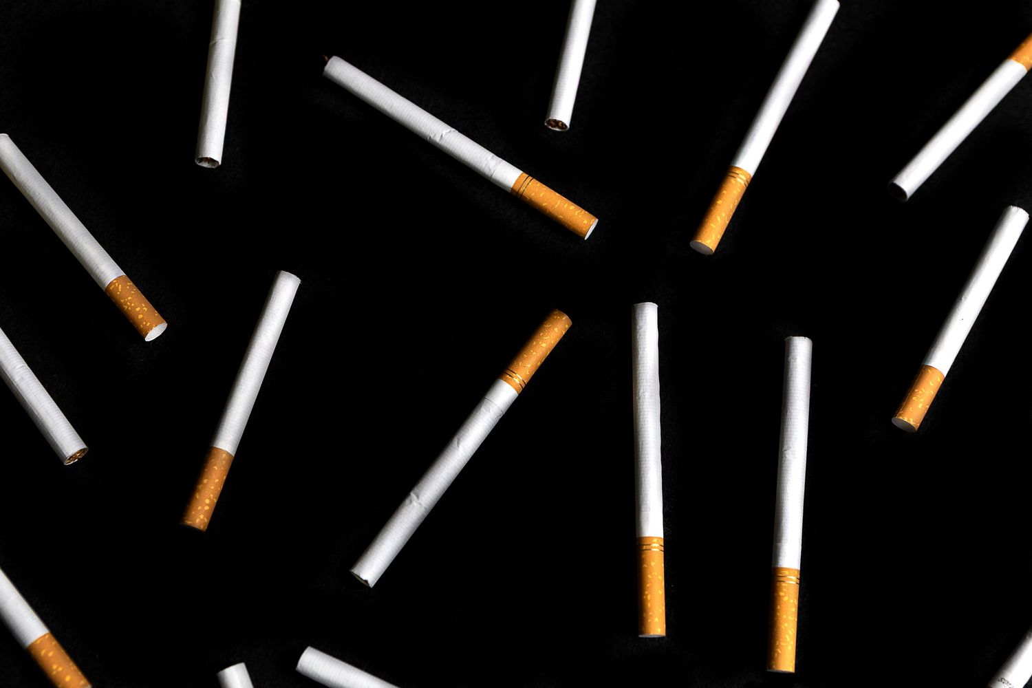 Studio photo of cigarettes