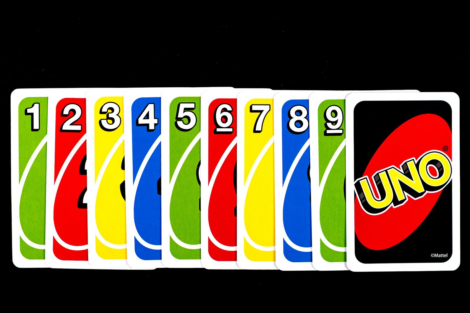 Studio photo of Uno cards