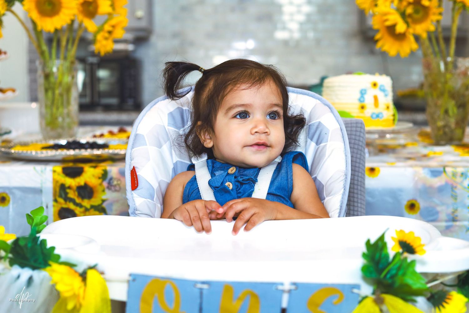 Kid's birthday party. yellow theme.