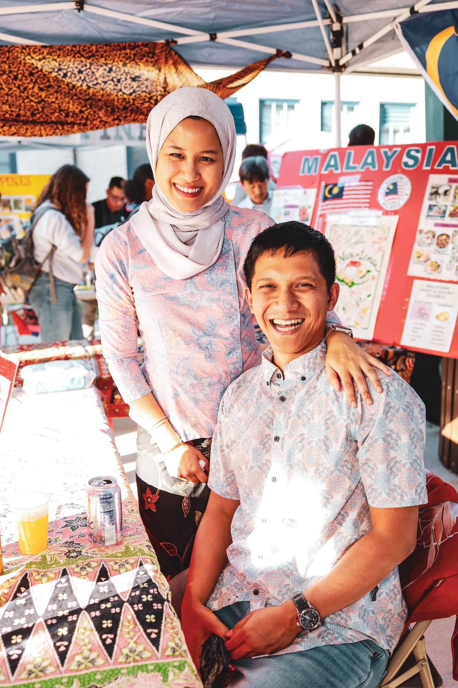 school international festival. country booth.