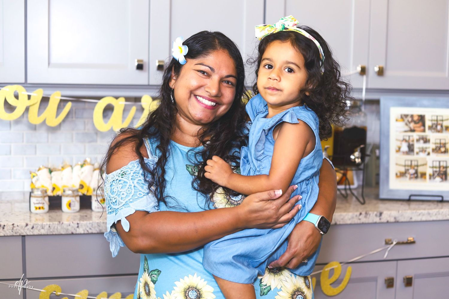 Kid's birthday party. yellow theme.