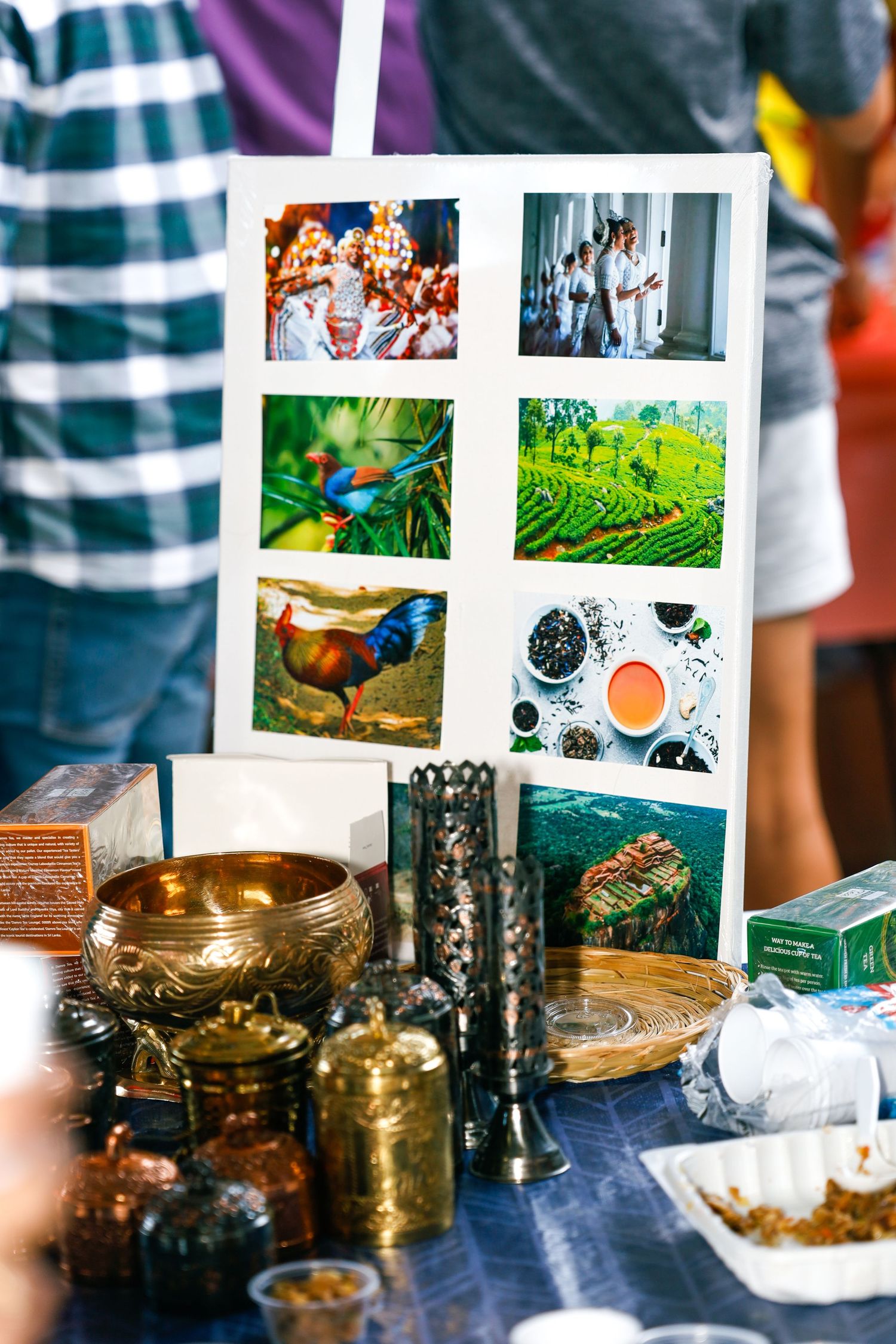 school international festival. country booth decor