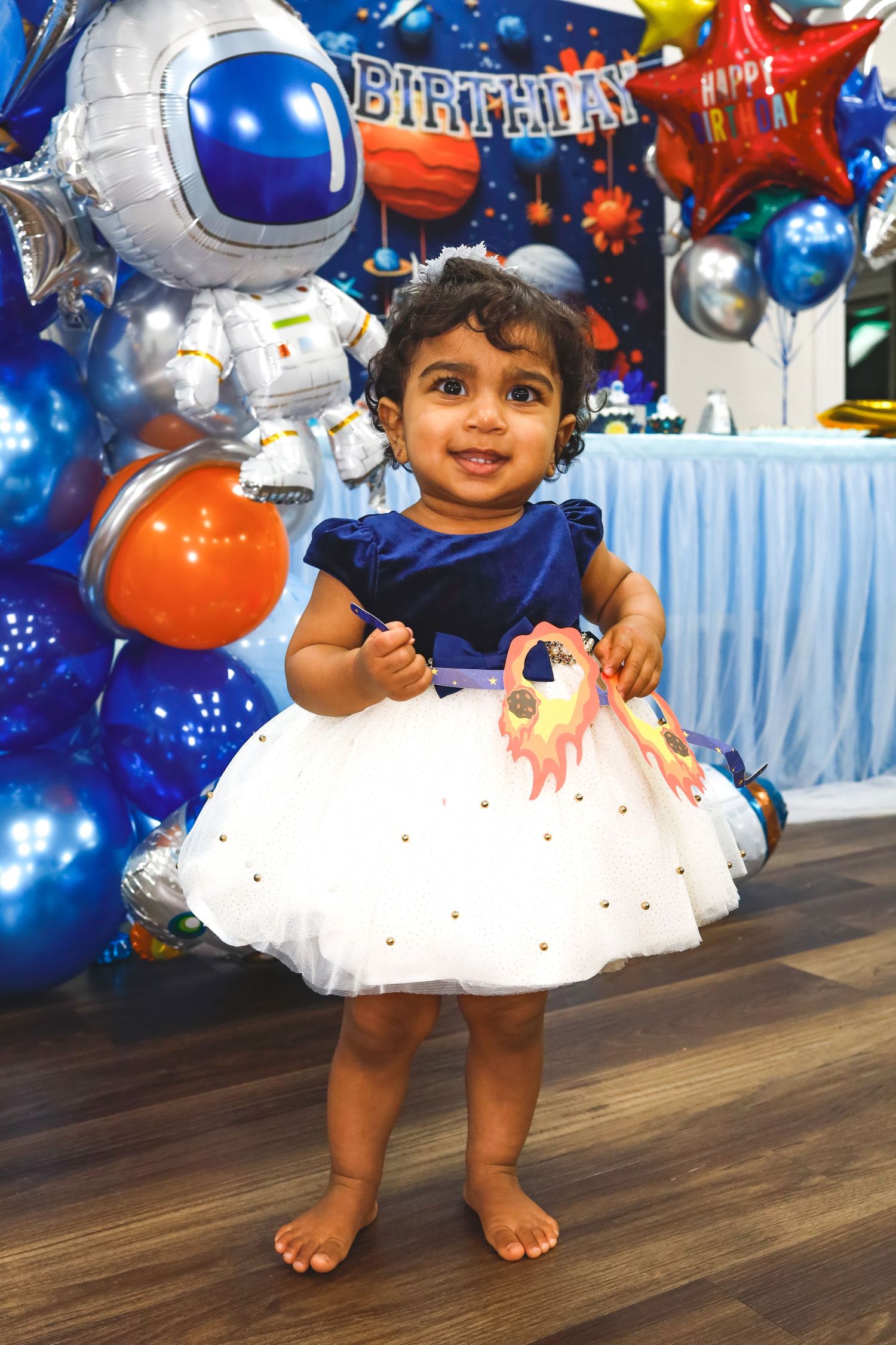 a baby standing