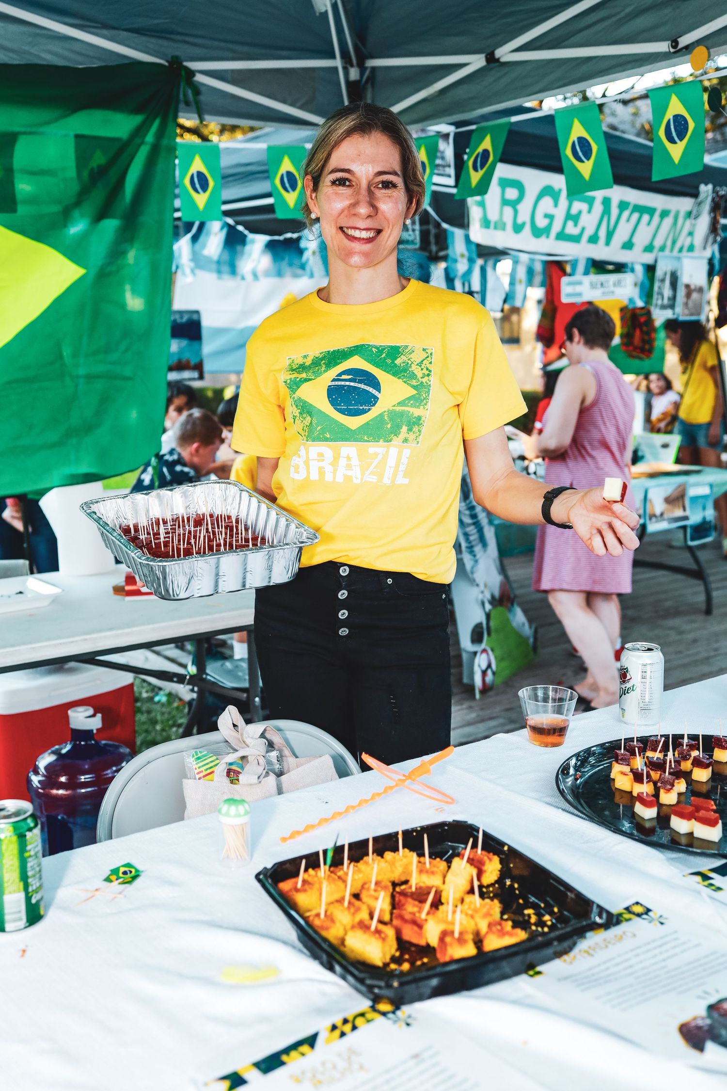 school international festival. country booth