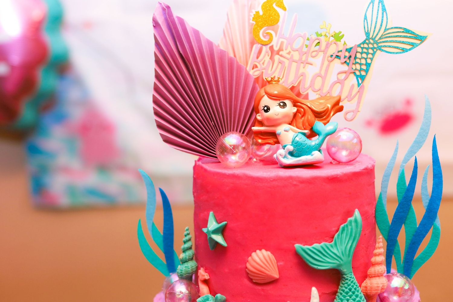 Decorative birthday cake