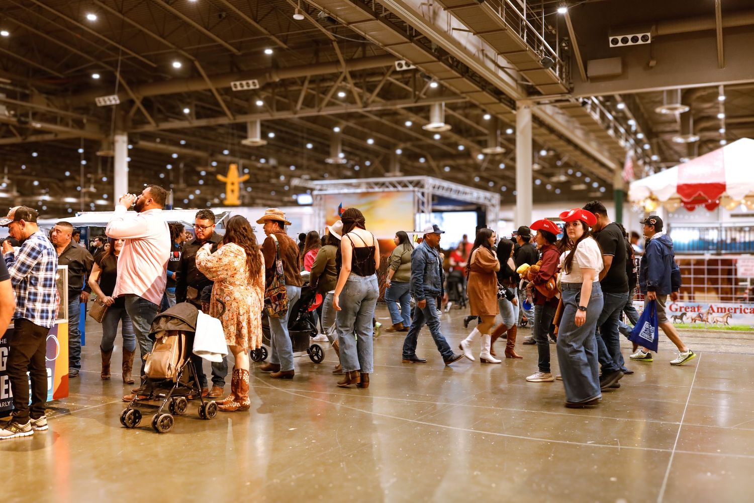 Crowed indoor area