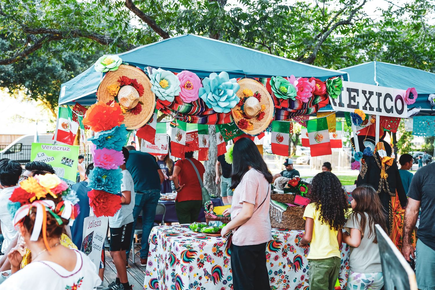 school international festival. country booth