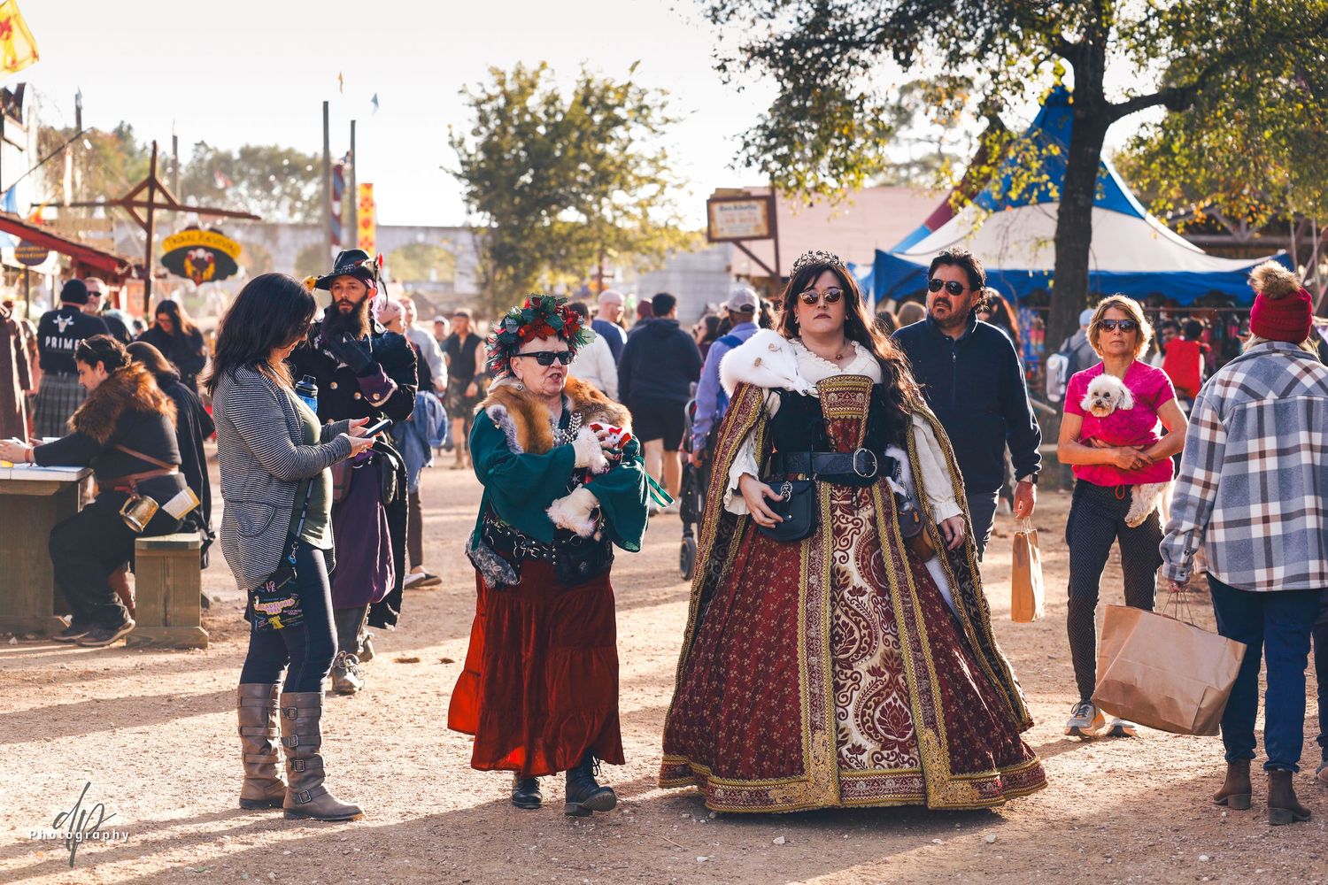 people wearing royal looking costumes
