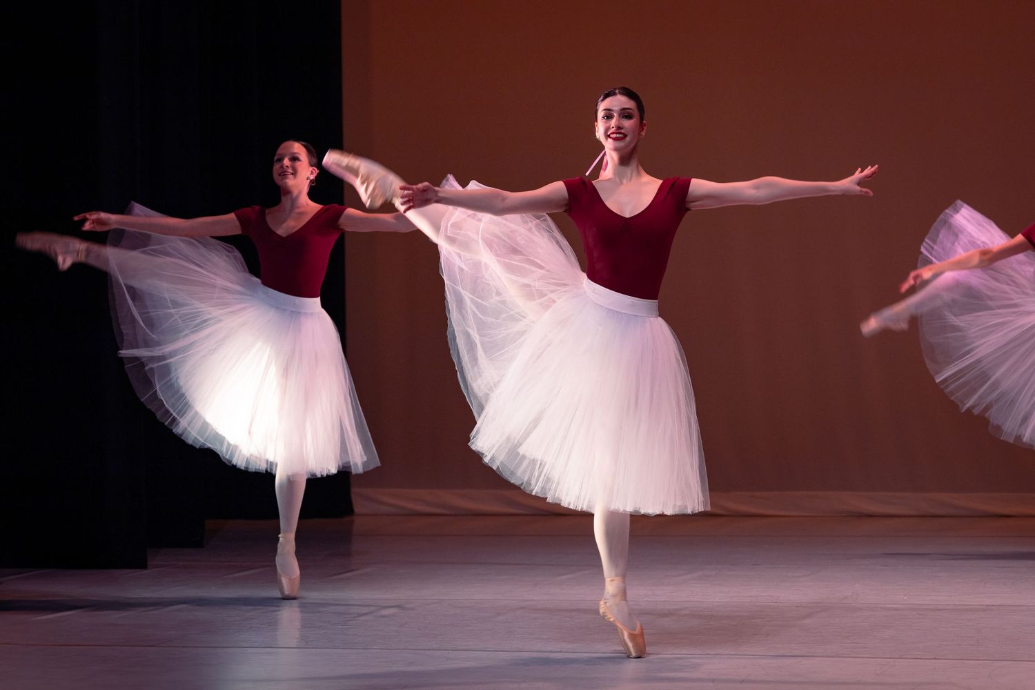 three dancers