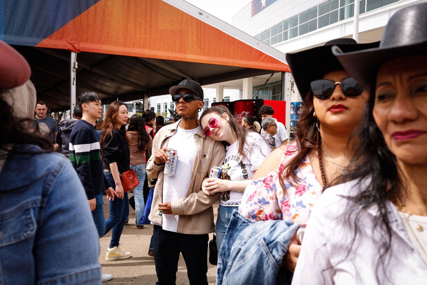 Outdoor crowded place