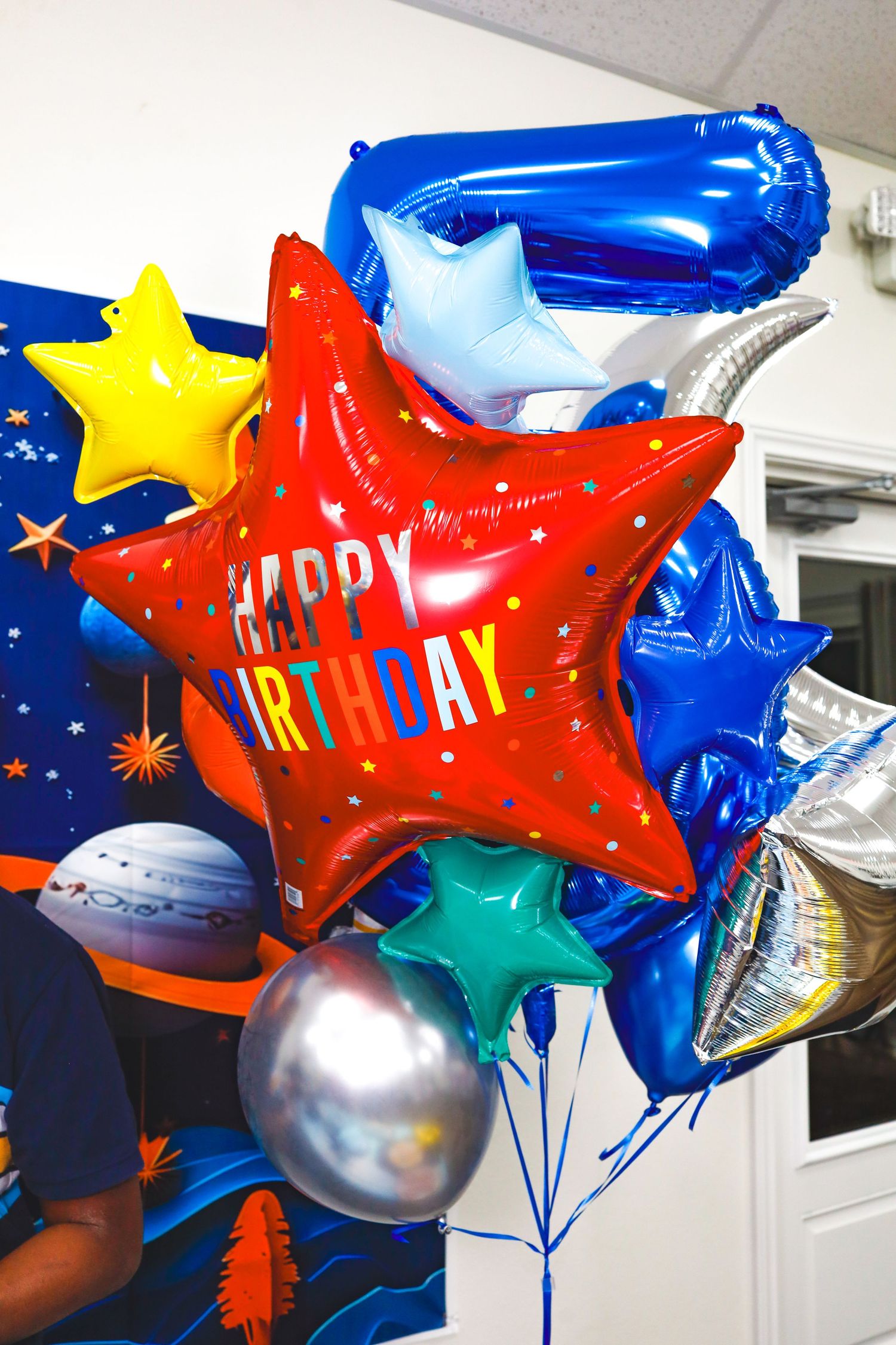 Birthday party balloons