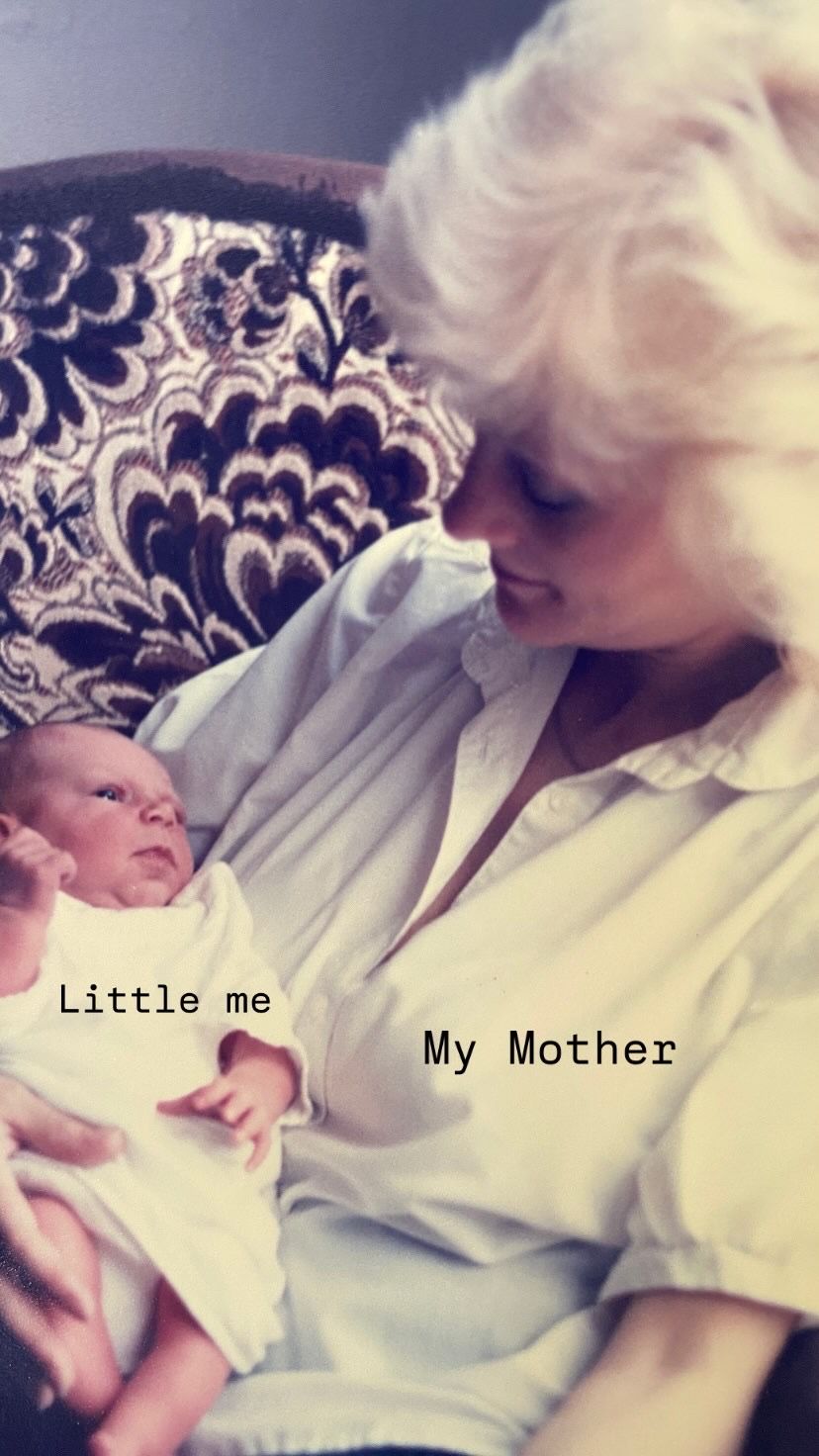 A series of nostalgic photos showing a newborn baby being held and cared for in soft lighting with vintage tones.