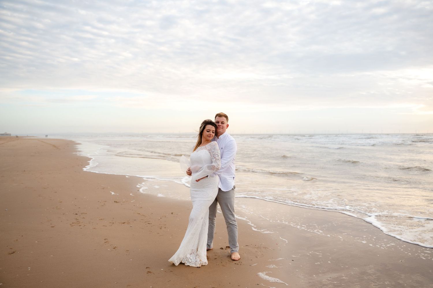 Pre-wedding photoshoot, engagement photography, Formby Beach photoshoot, Formby Beach