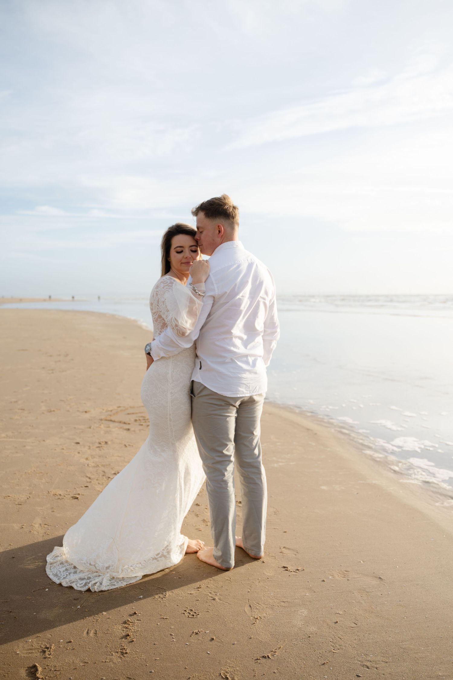 Pre-wedding photoshoot, engagement photography, Formby Beach photoshoot, Formby Beach