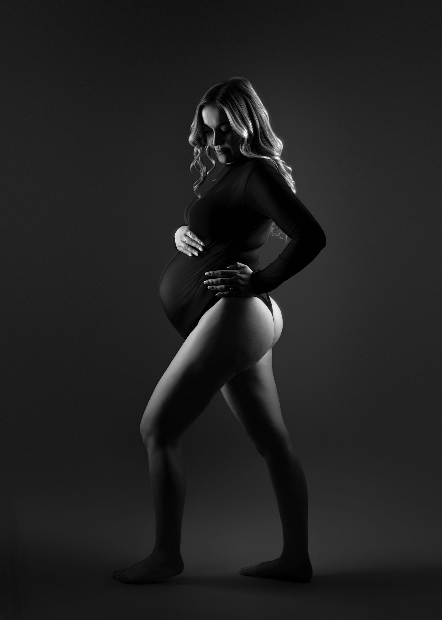 Studio maternity photography session in Clitheroe Lancashire