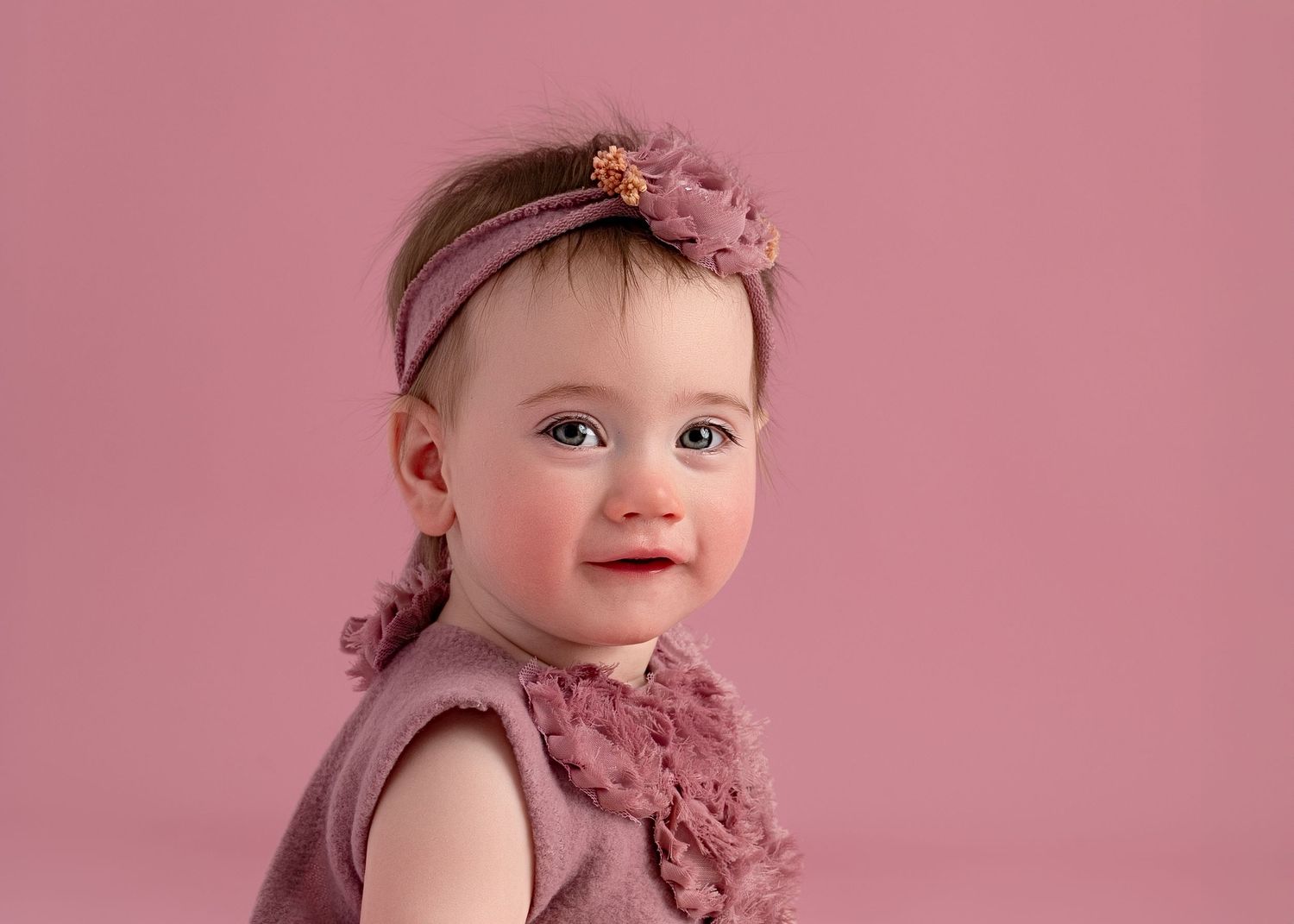 Baby milestone detail portrait