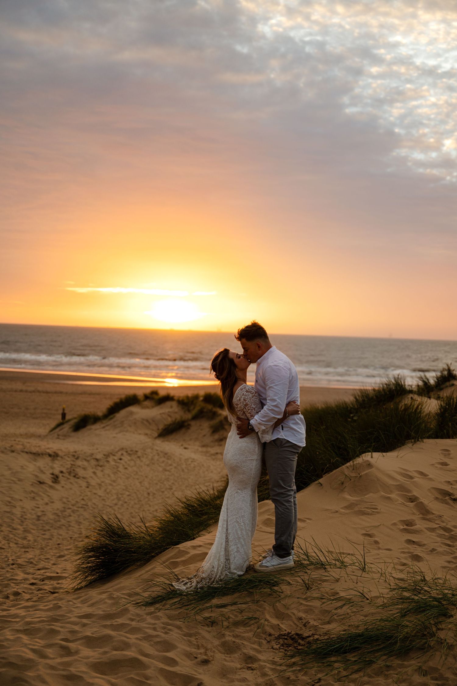 Pre-wedding photoshoot, engagement photography, Formby Beach photoshoot, Formby Beach