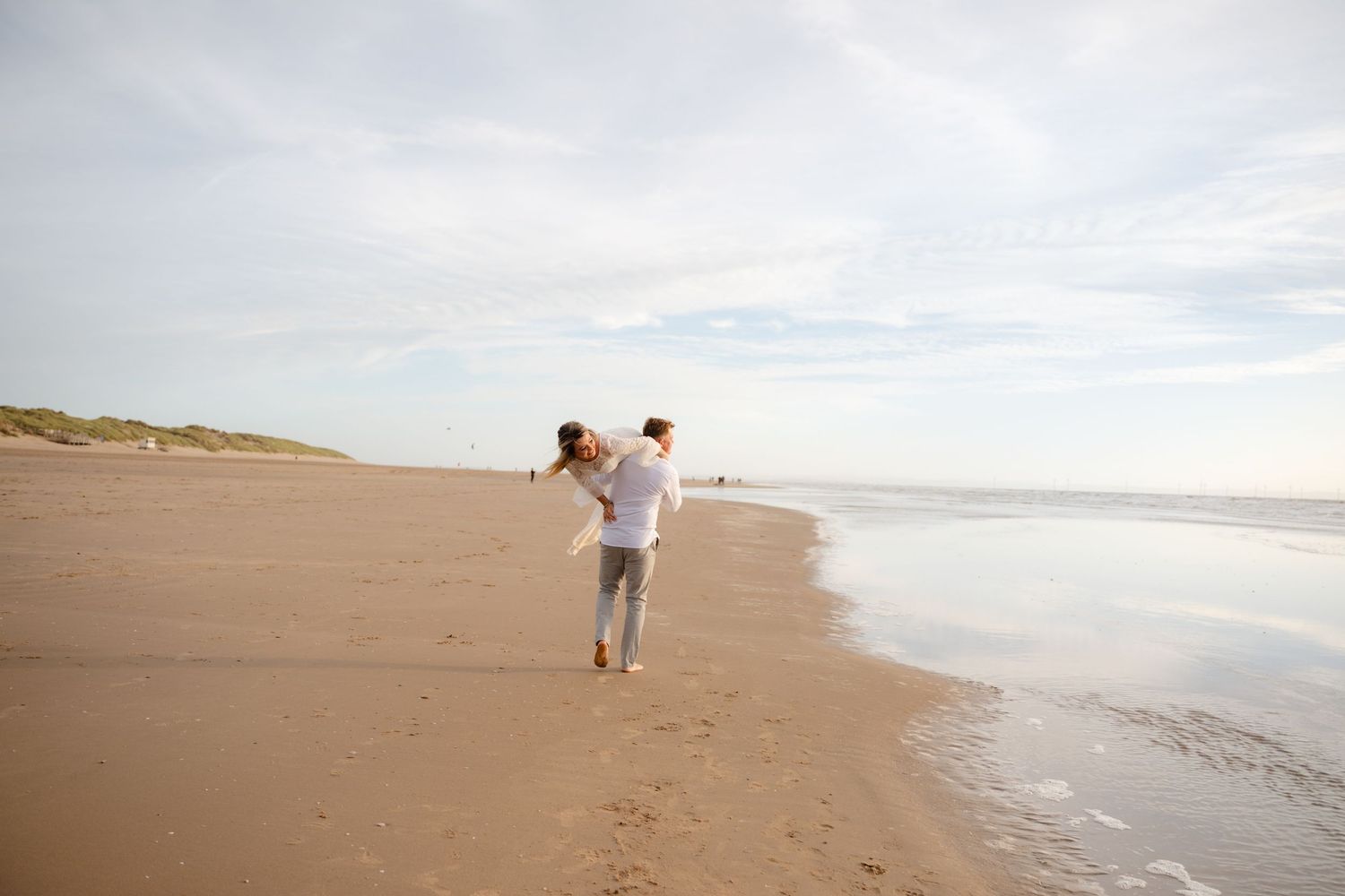 Pre-wedding photoshoot, engagement photography, Formby Beach photoshoot, Formby Beach