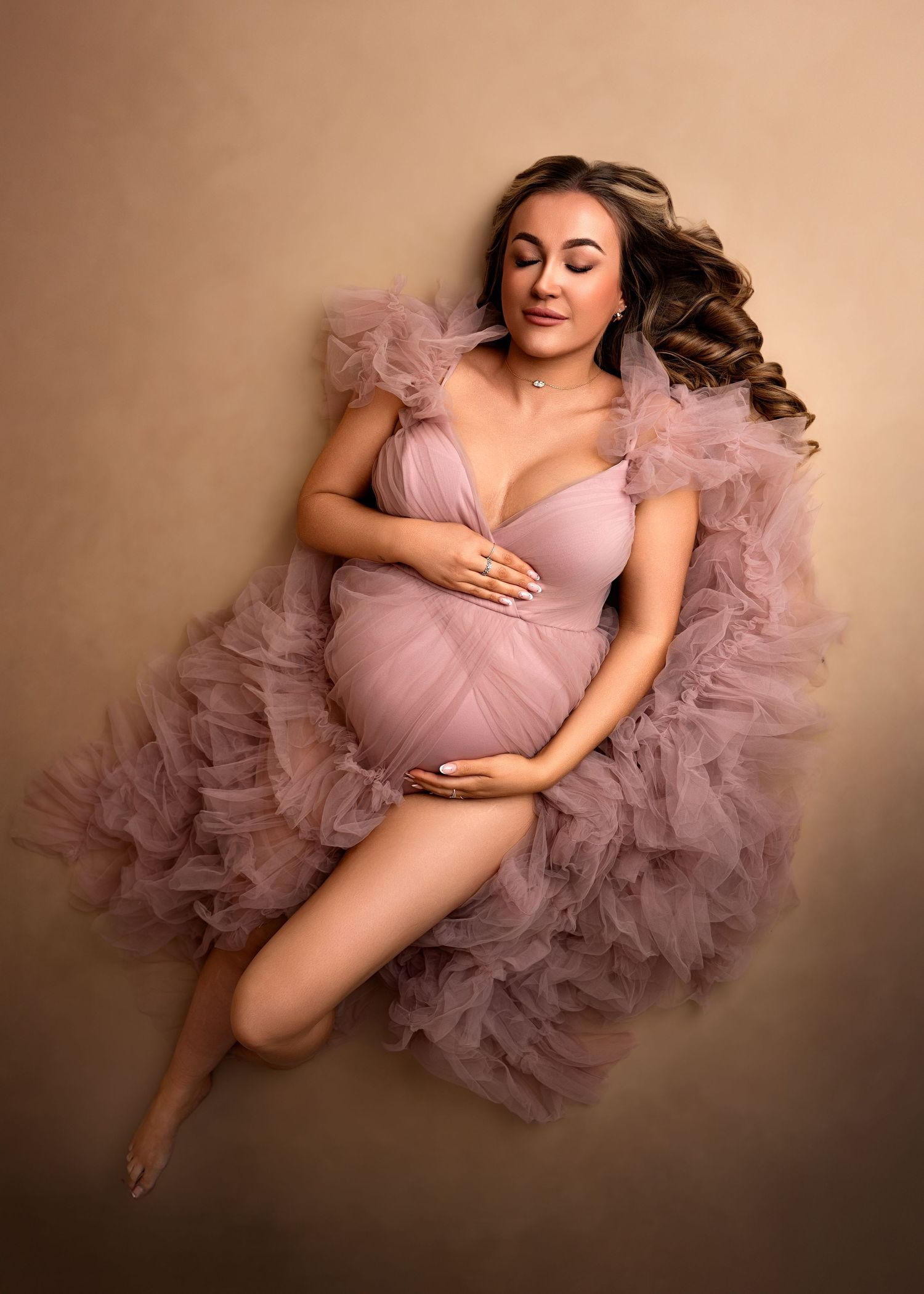 Studio maternity photography session in Clitheroe Lancashire