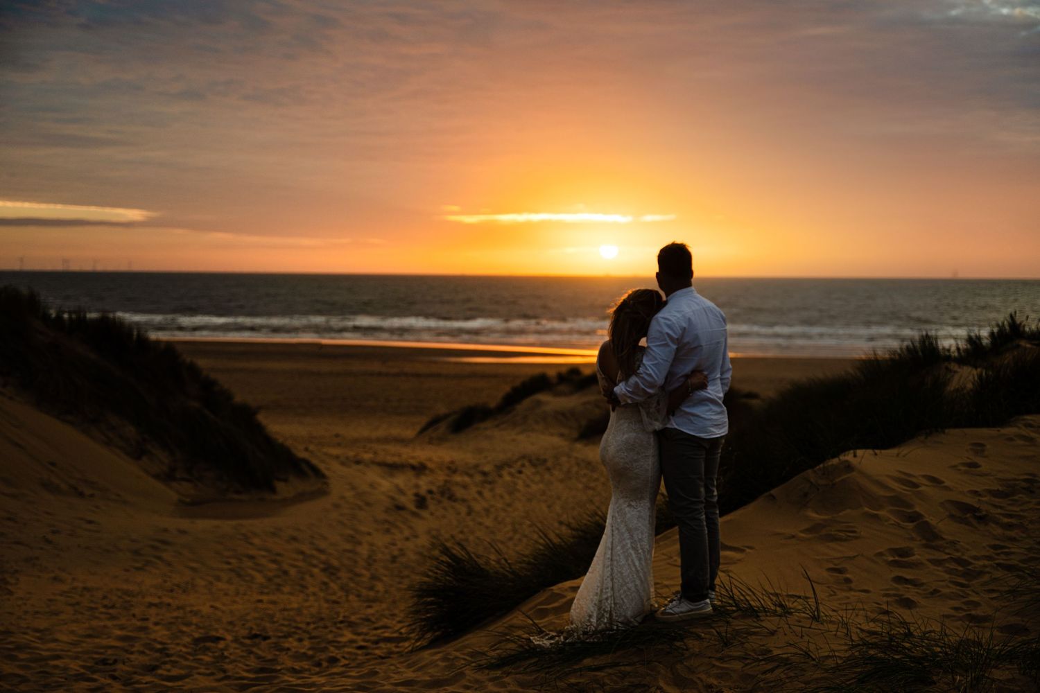 Pre-wedding photoshoot, engagement photography, Formby Beach photoshoot, Formby Beach