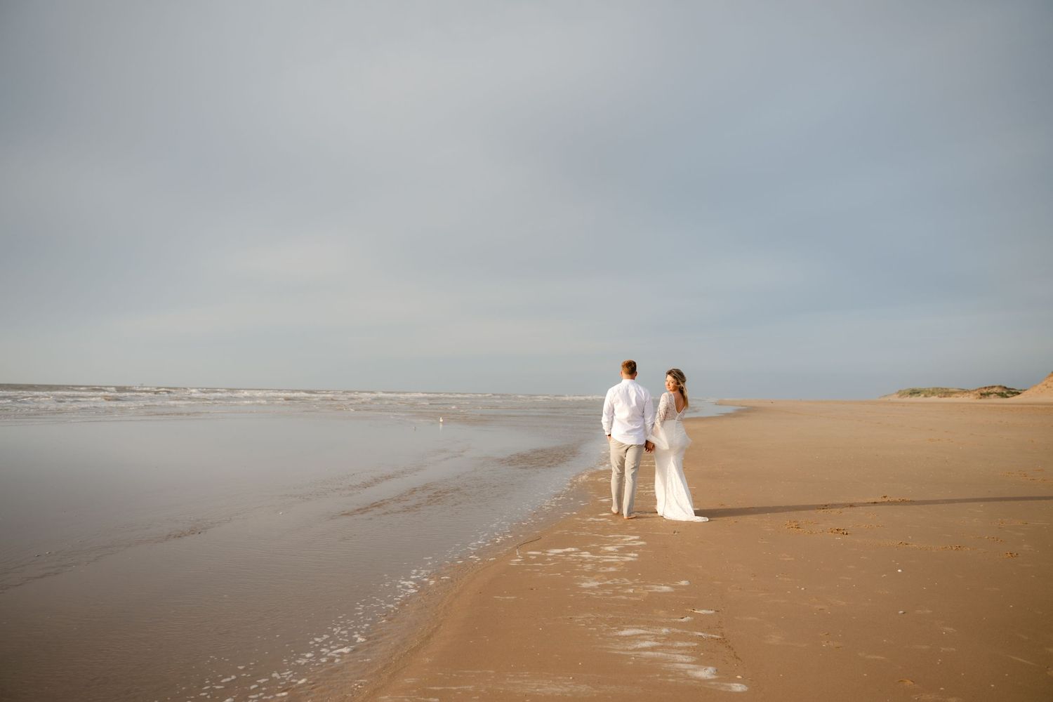 Pre-wedding photoshoot, engagement photography, Formby Beach photoshoot, Formby Beach