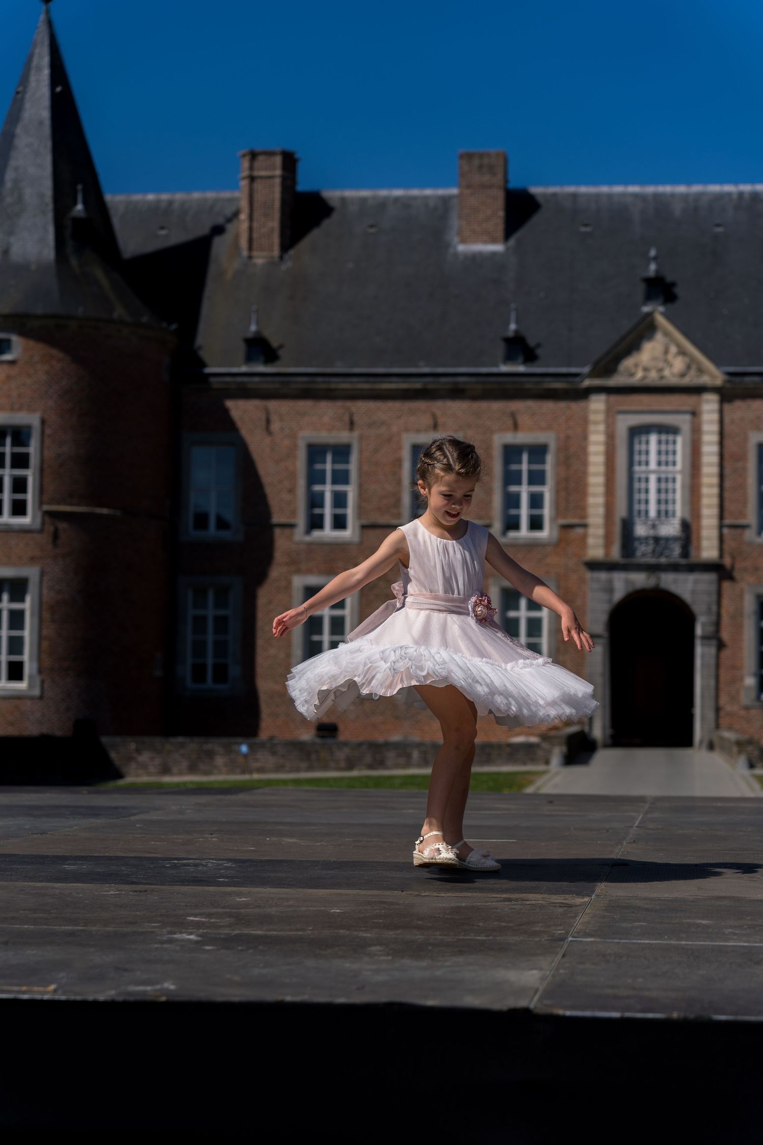 Communie Foto's van een jong meisje