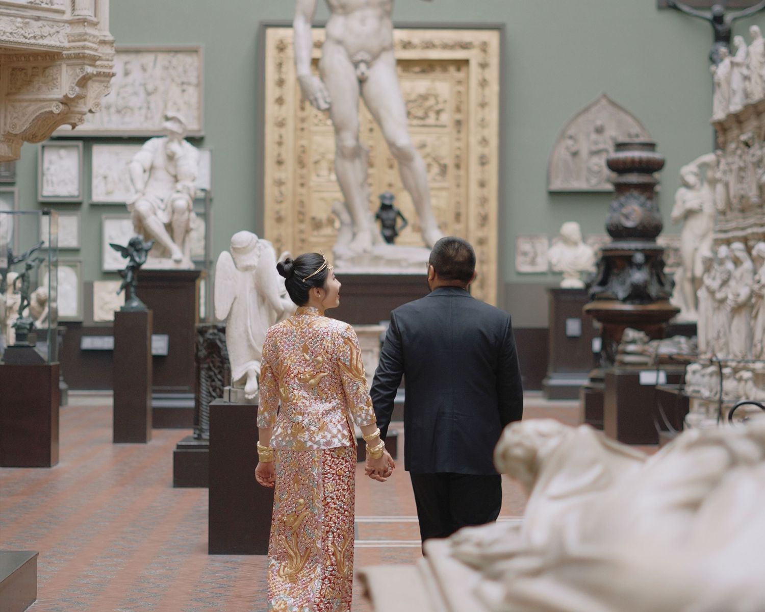 2408 Films | Wedding videography couple shoot at The V&A Museum, London, UK