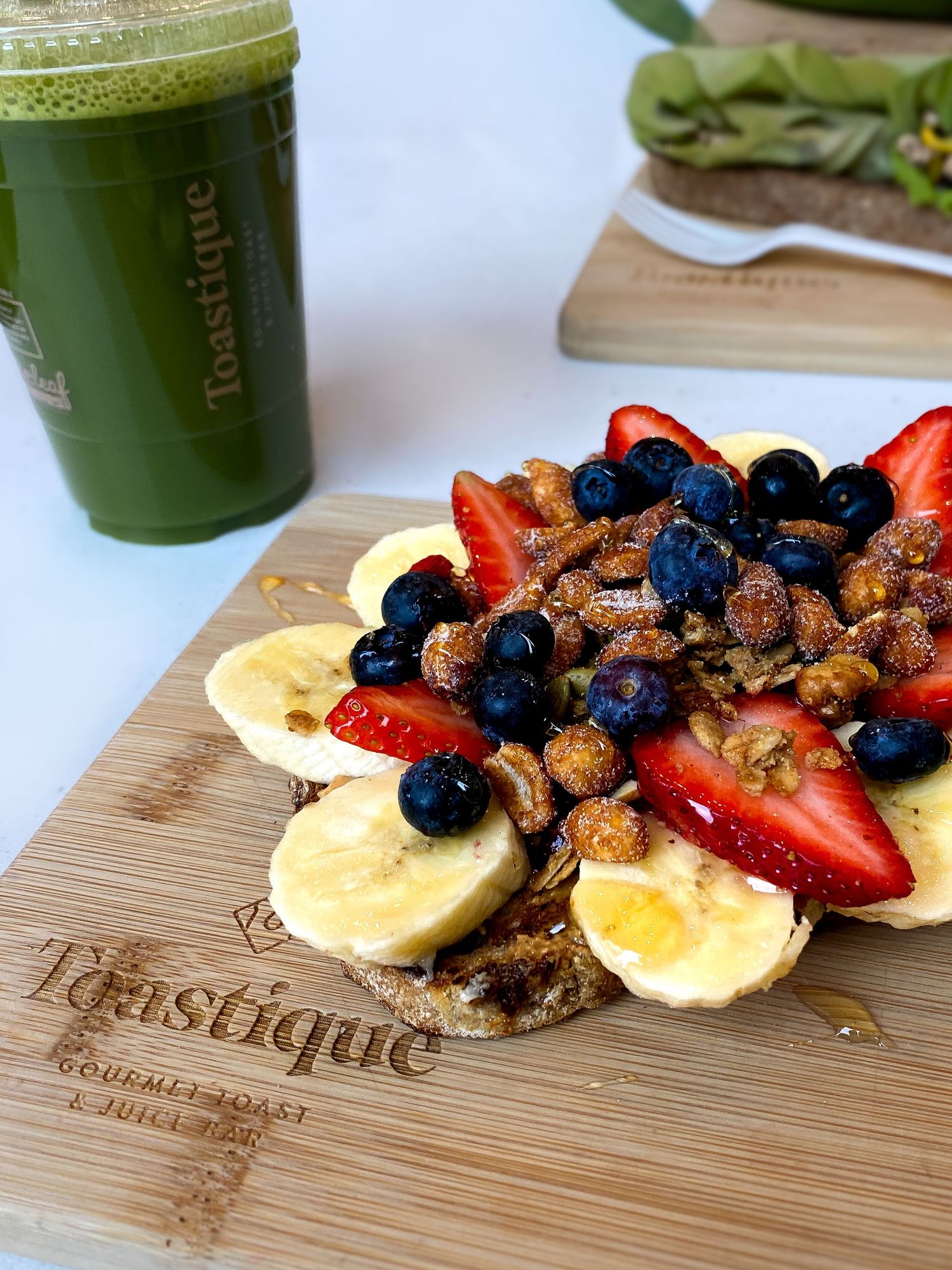 Image fruit covered toast from Toastique by Raechel Chapman Photography