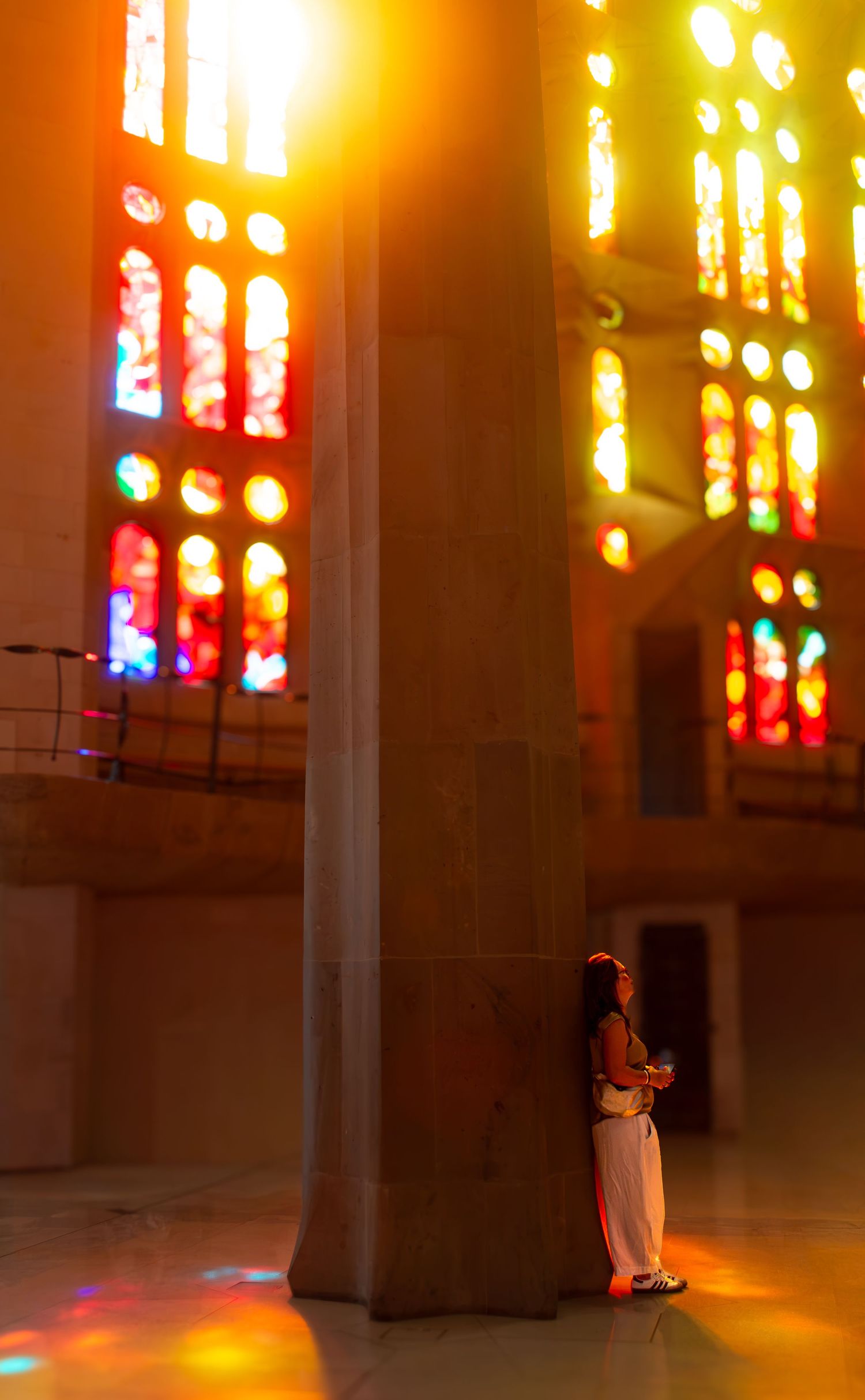 Image of a young woman at a church by Raechel Chapman Photography