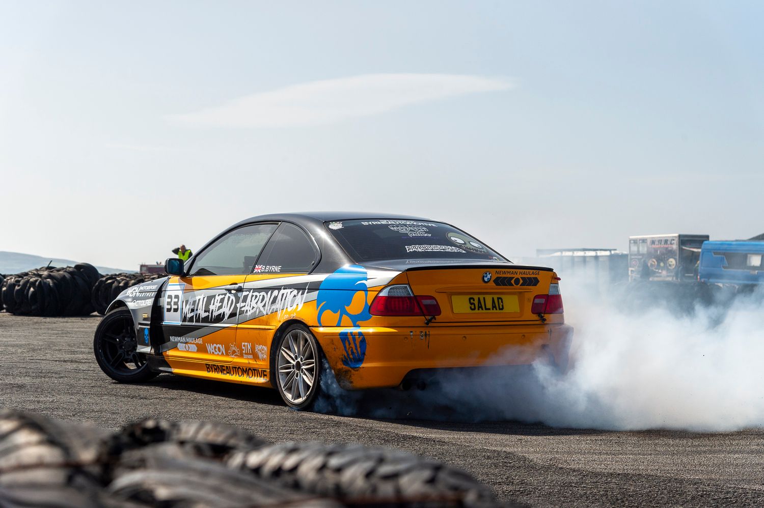 perranporth drag and drift event- salad drifting wonderfully