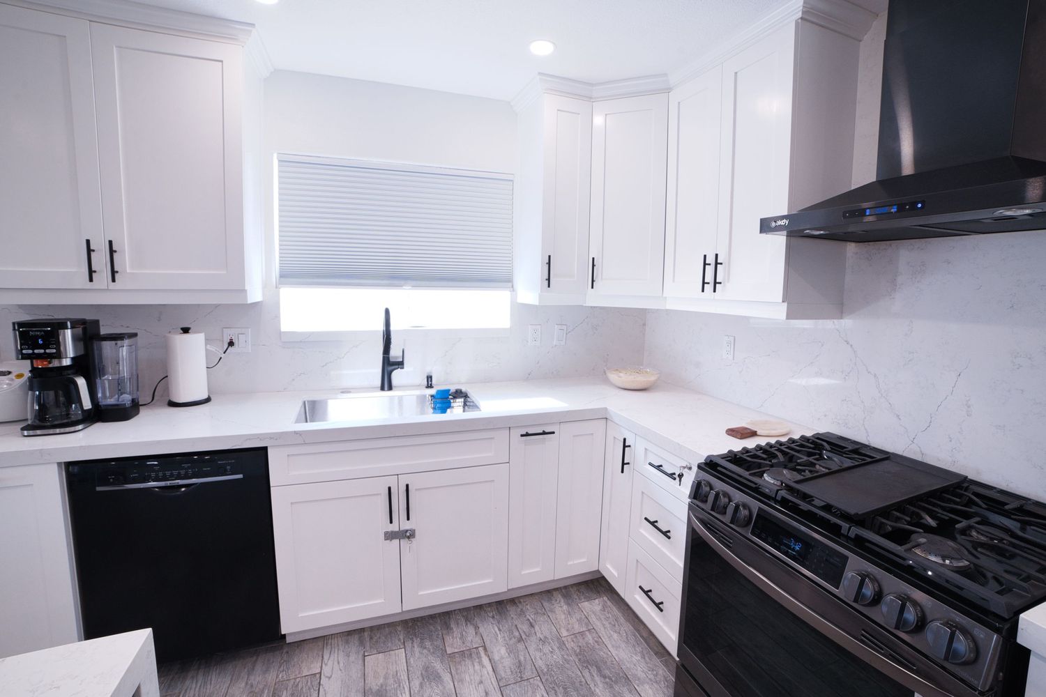 communal kitchen area at 1st Care Facility, home based RCFE, residential care facility for elderly in Highland, CA