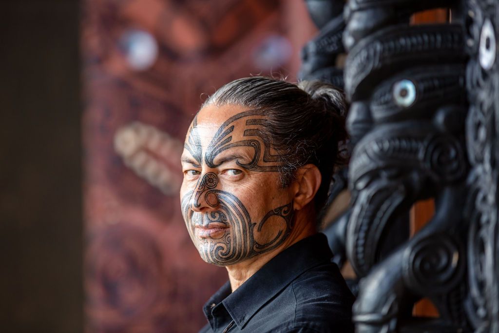 Claire House Photograph business headshot photograph of a man outside a marae.