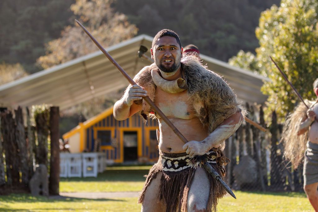 Claire House Photography event photograph of kaiwero at a pōwhiri.