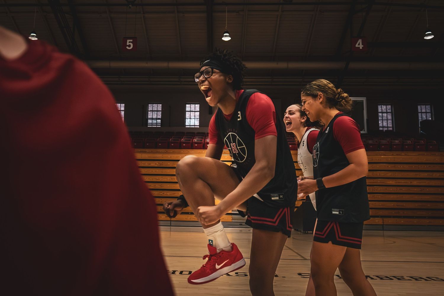 women's basketball player intensity during practice