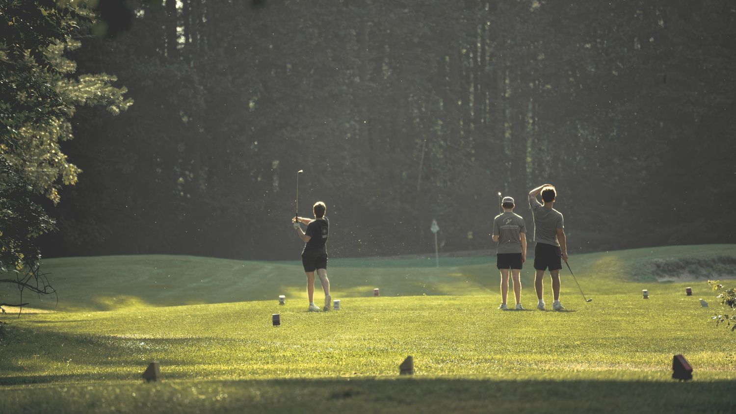 live action golf photography