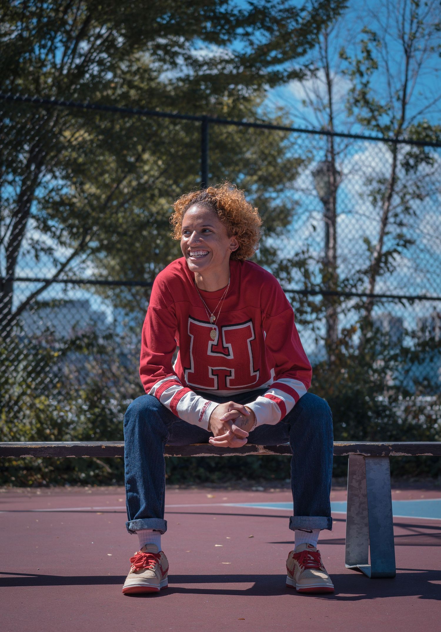 Harvard Women's Basketball Coach Staff high contrast photo shoot