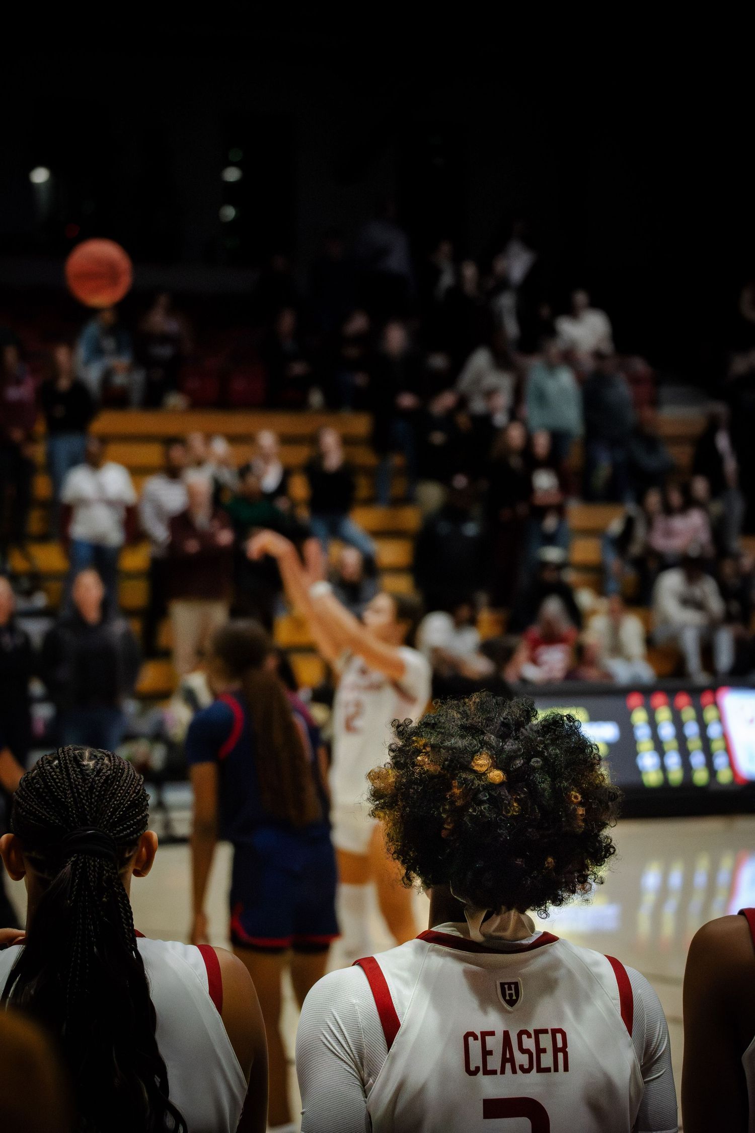 live action women's basketball photography