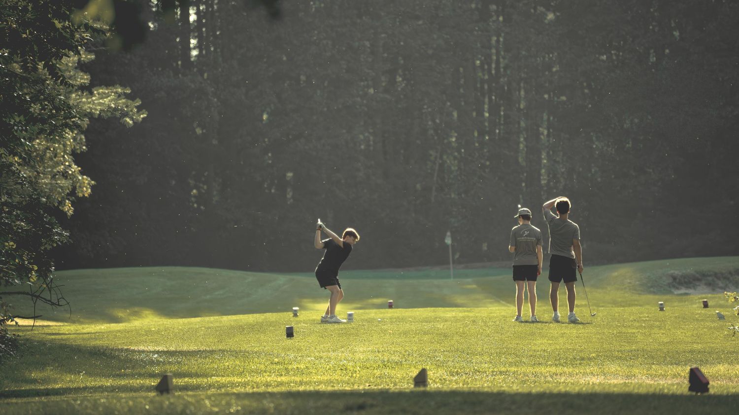 live action golf photography