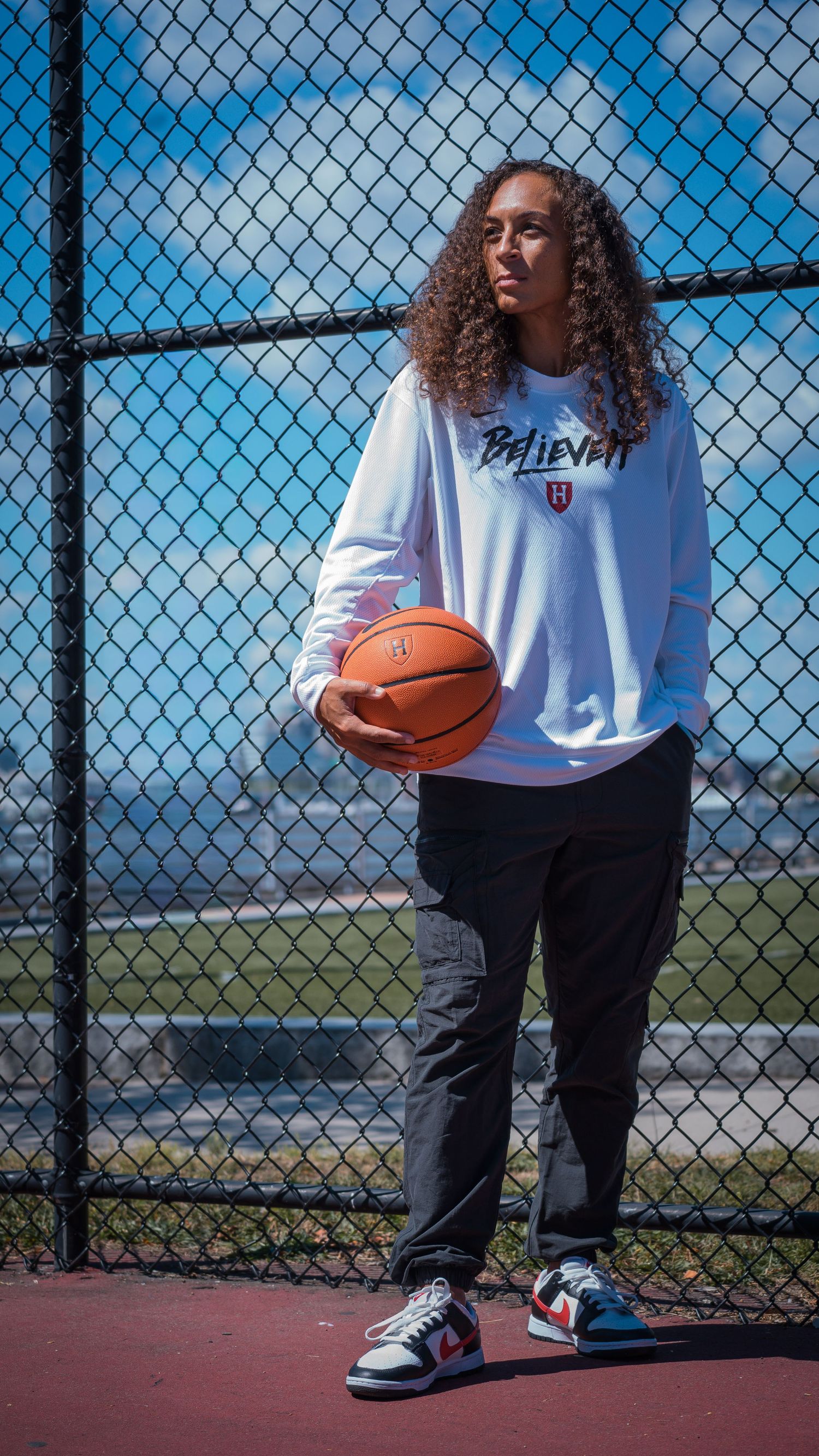 Harvard Women's Basketball Coach Staff high contrast photo shoot