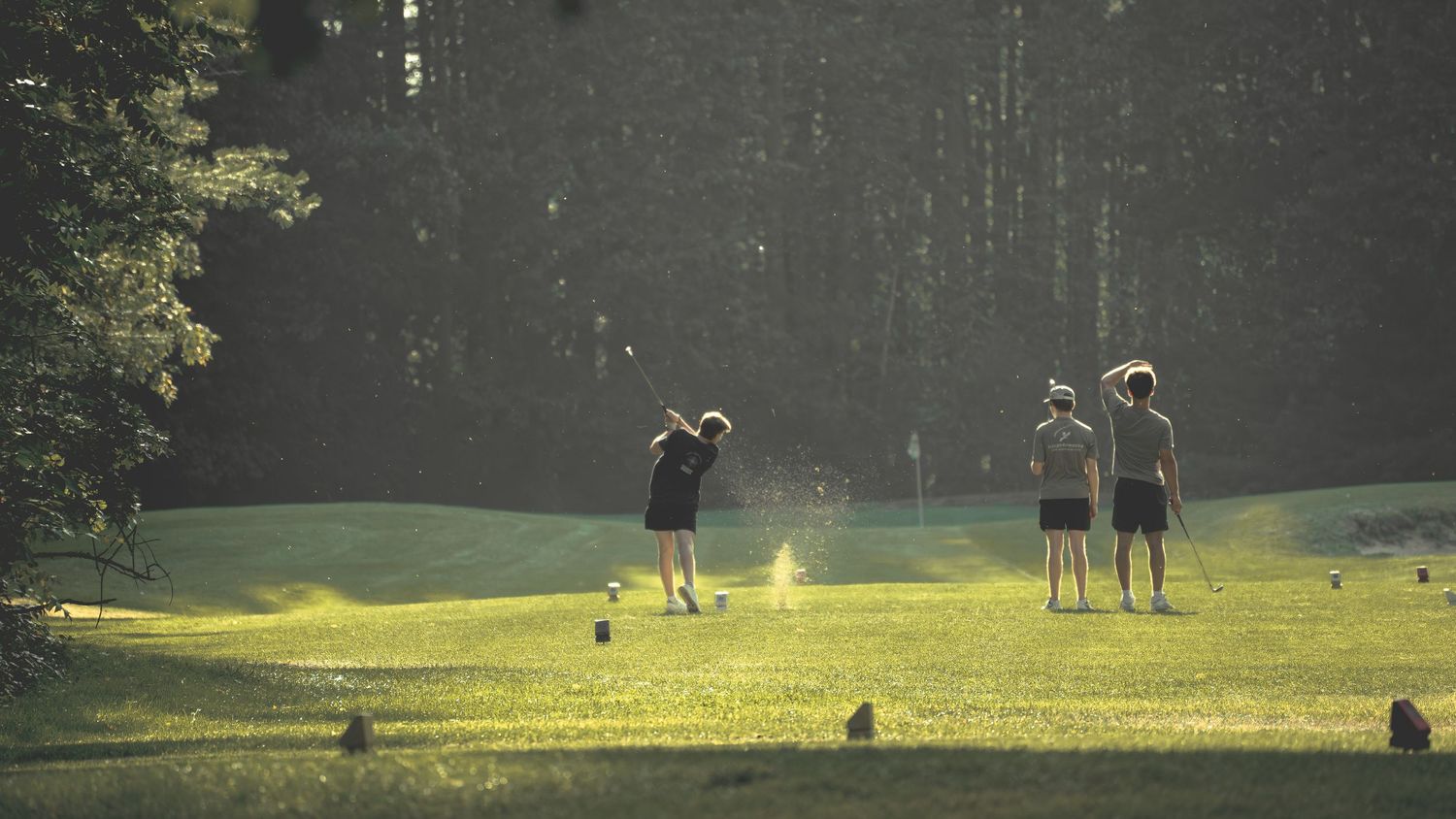 live action golf photography