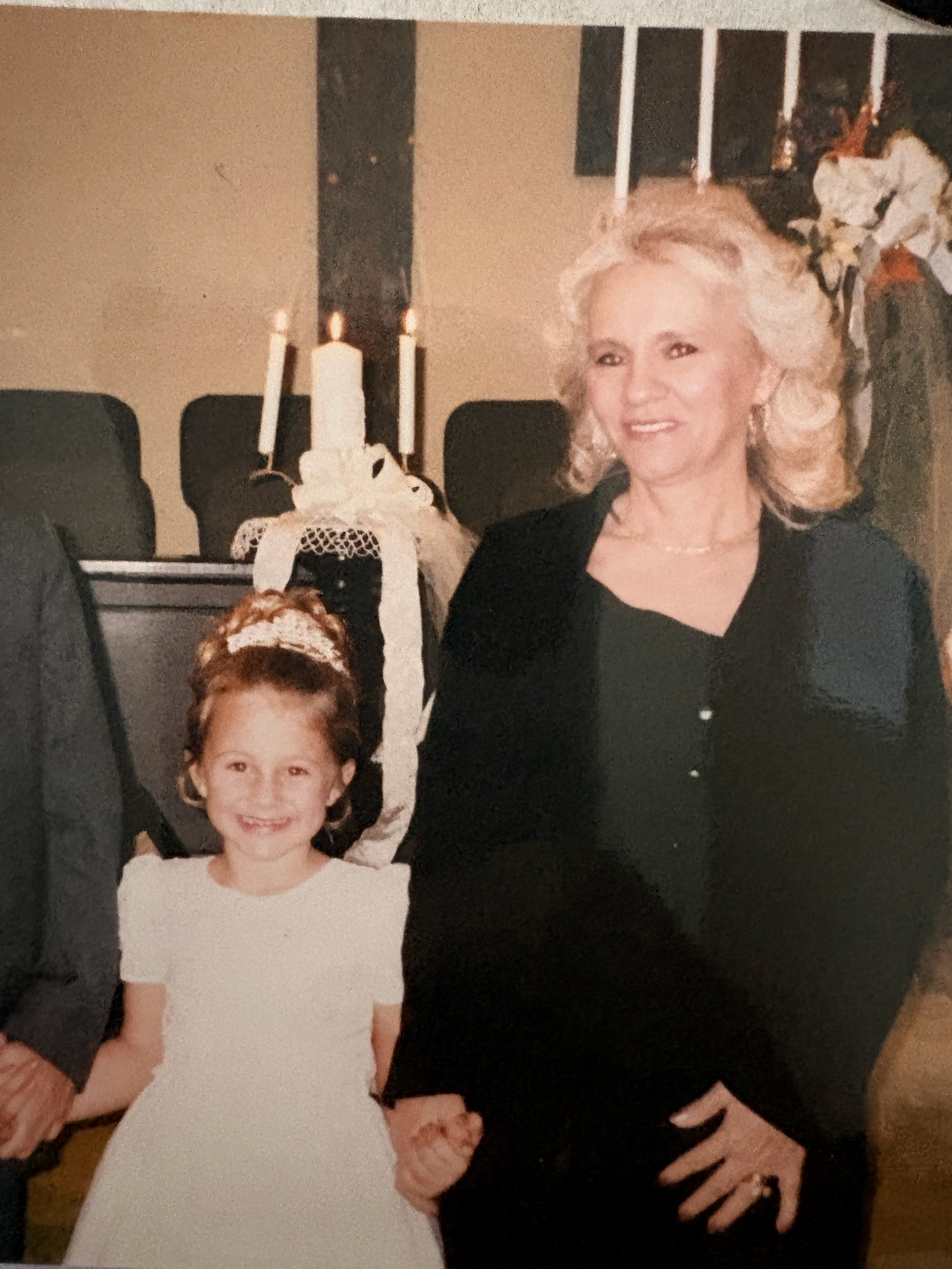 Virginia Mae with her granddaughter Kaitlyn as a child, one of the women who inspired the name Anna Mae & Co