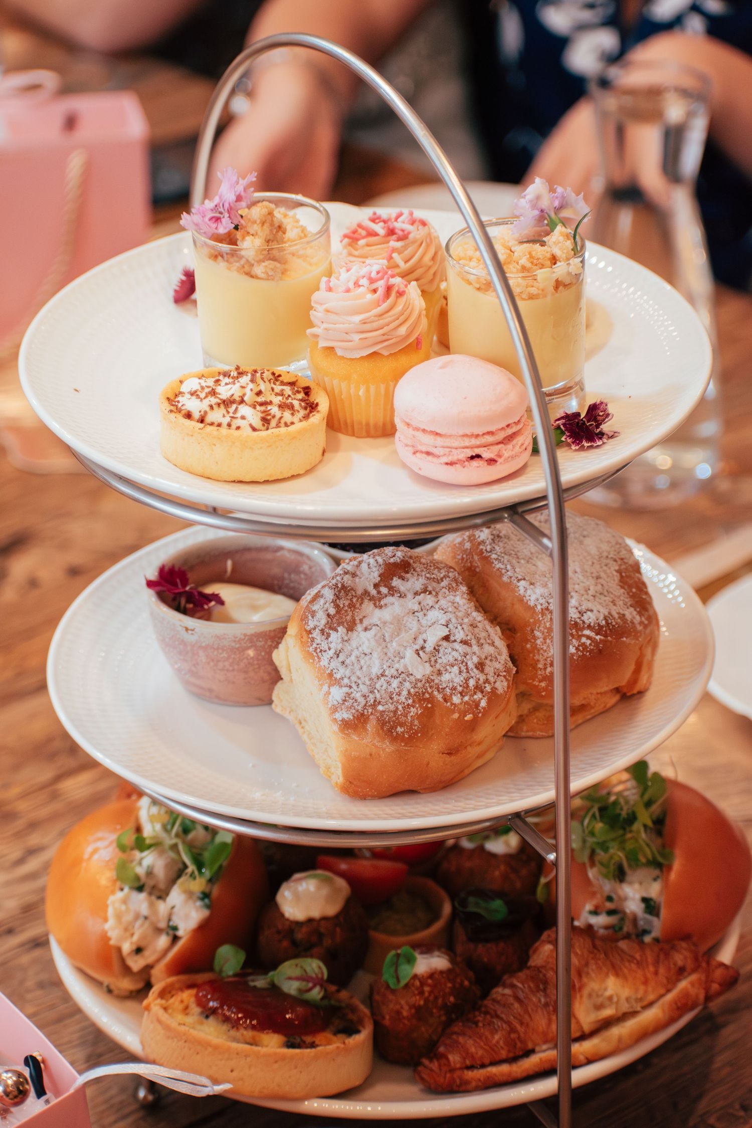 Close-up of the magnificent food at a bridal shower in Brisbane.
