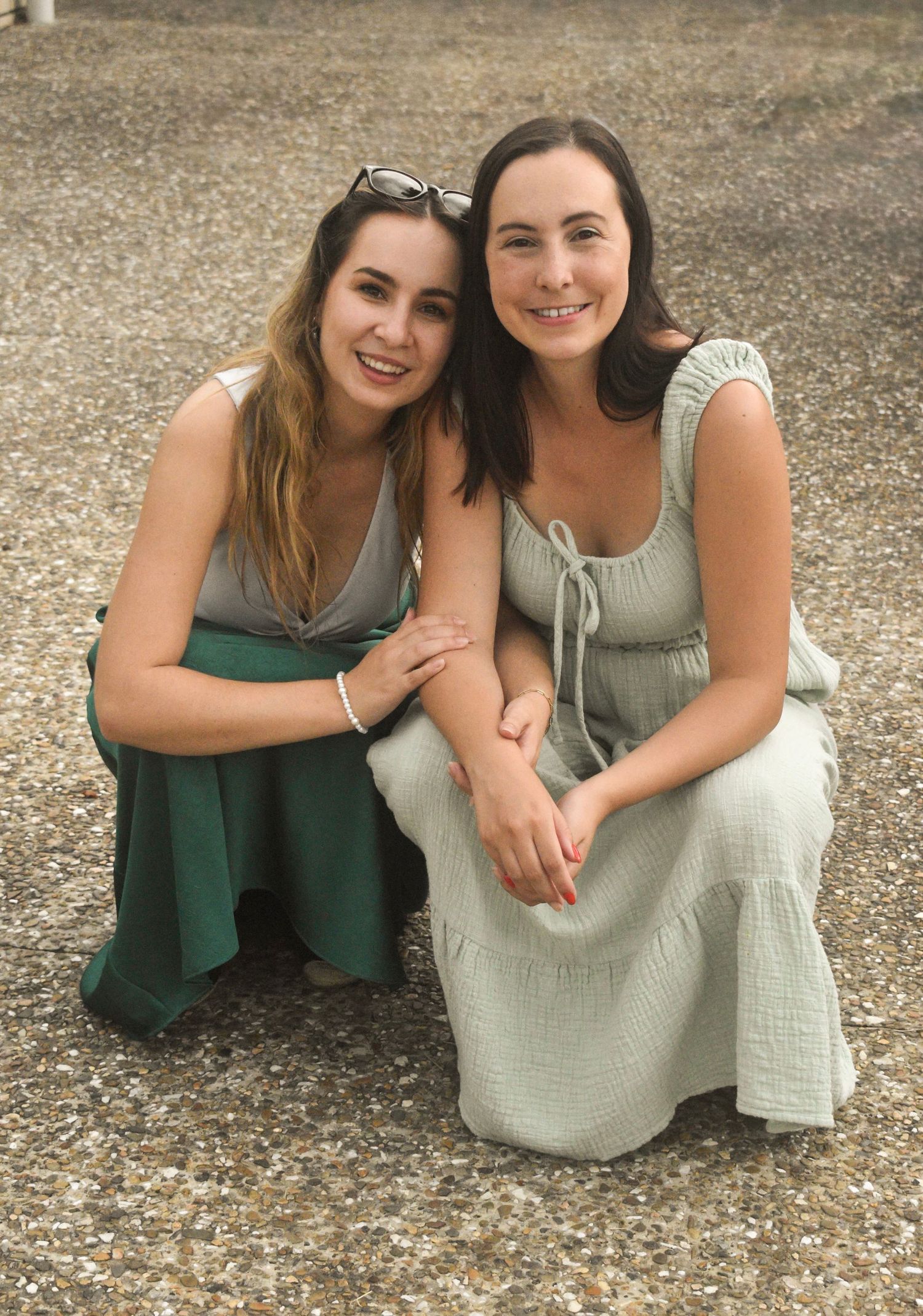 Celebrating sister love at a family event in Brisbane.