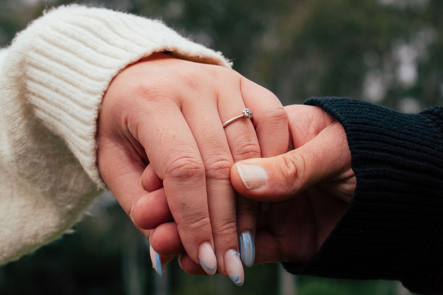 Couple celebrating their engagement in Brisbane.
